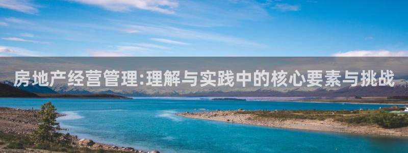 和记娱安全h88285官网：房地产经营管理:理解与实践中的核