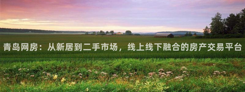 和记卡官网：青岛网房：从新居到二手市场，线上线下融合的房产交
