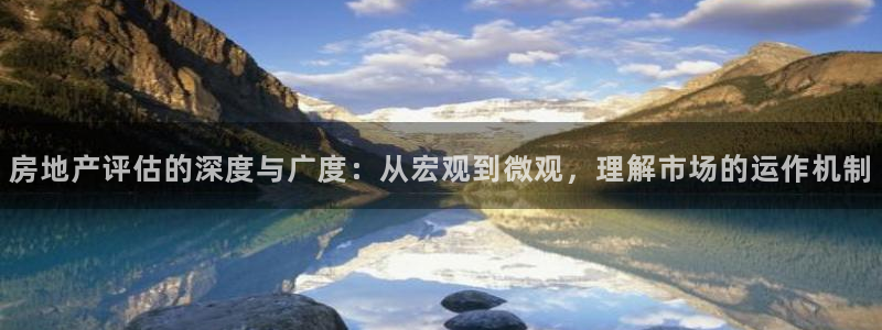 和记娱乐场所官网：房地产评估的深度与广度：从宏观到微观，理解