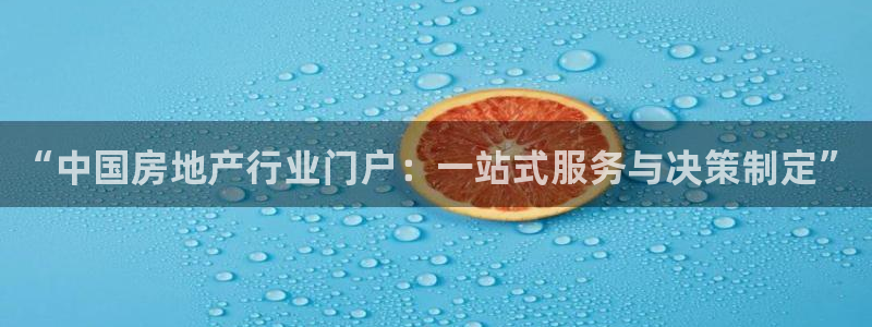和记娱乐唯一官网：“中国房地产行业门户：一站式服务与决策制定