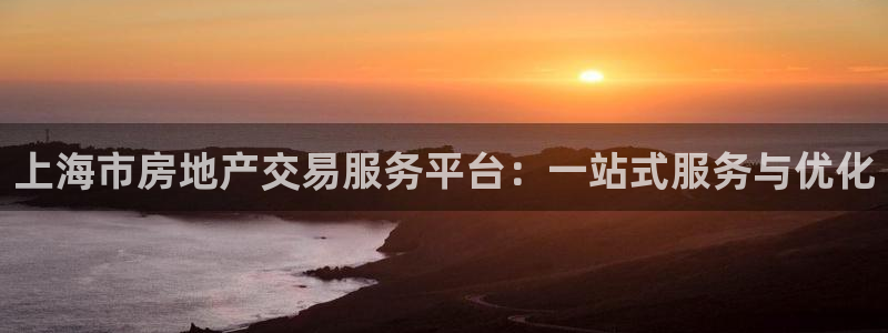 和记家家加盟官网：上海市房地产交易服务平台：一站式服务与优化